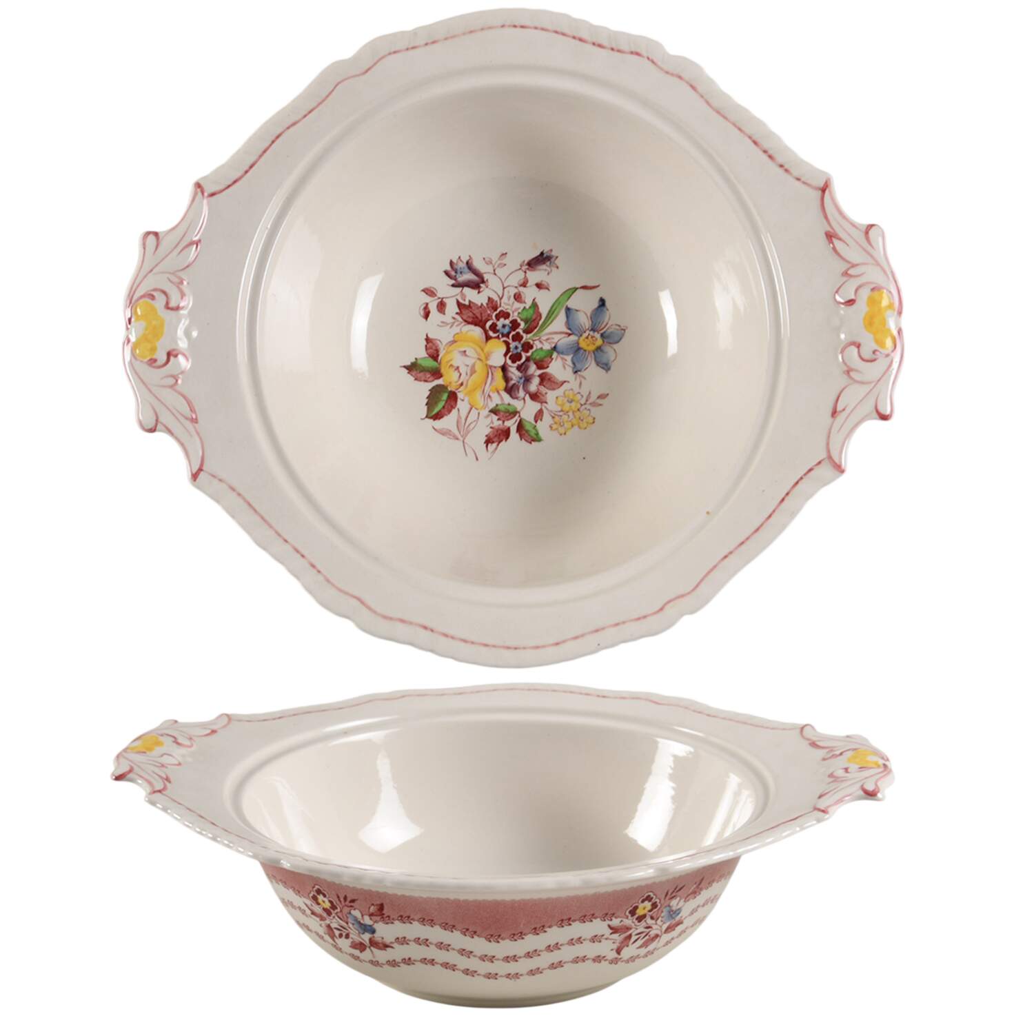 Rutland Red Round Vegetable No Lid by Ridgway (Ridgways)-1
