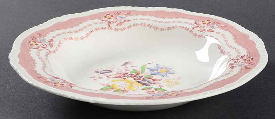 Rutland Red Rim Soup Bowl by Ridgway (Ridgways)-1