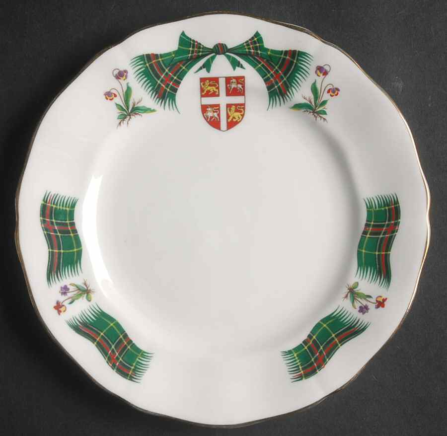 Tartan Bread & Butter Plate by Ridgway (Ridgways)-1