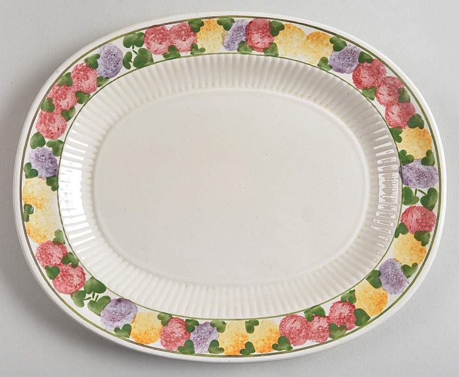 Tuberose 10" Oval Serving Platter by Ridgway (Ridgways)-1