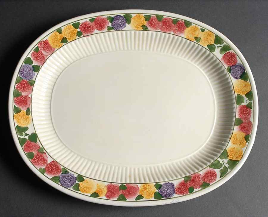 Tuberose 15" Oval Serving Platter by Ridgway (Ridgways)-1