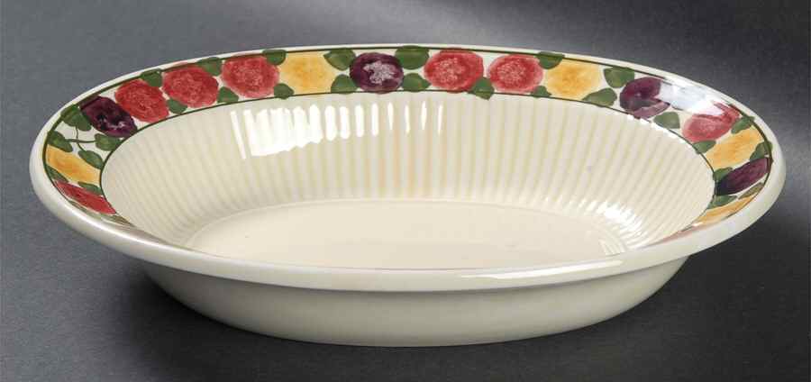 Tuberose 9" Oval Vegetable Bowl by Ridgway (Ridgways)-1