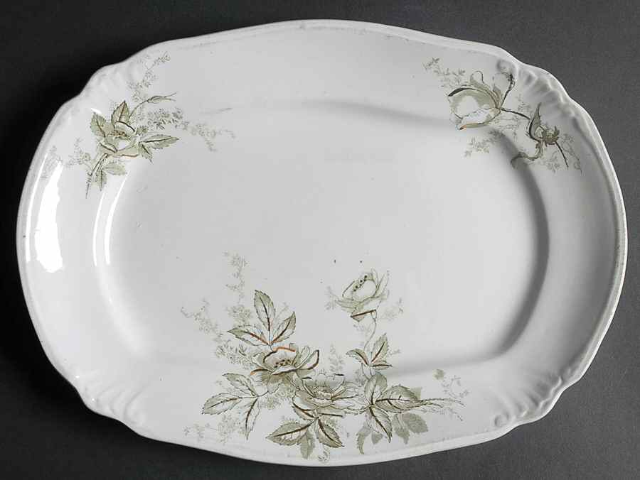 Tulipe 12" Oval Serving Platter by Ridgway (Ridgways)-1