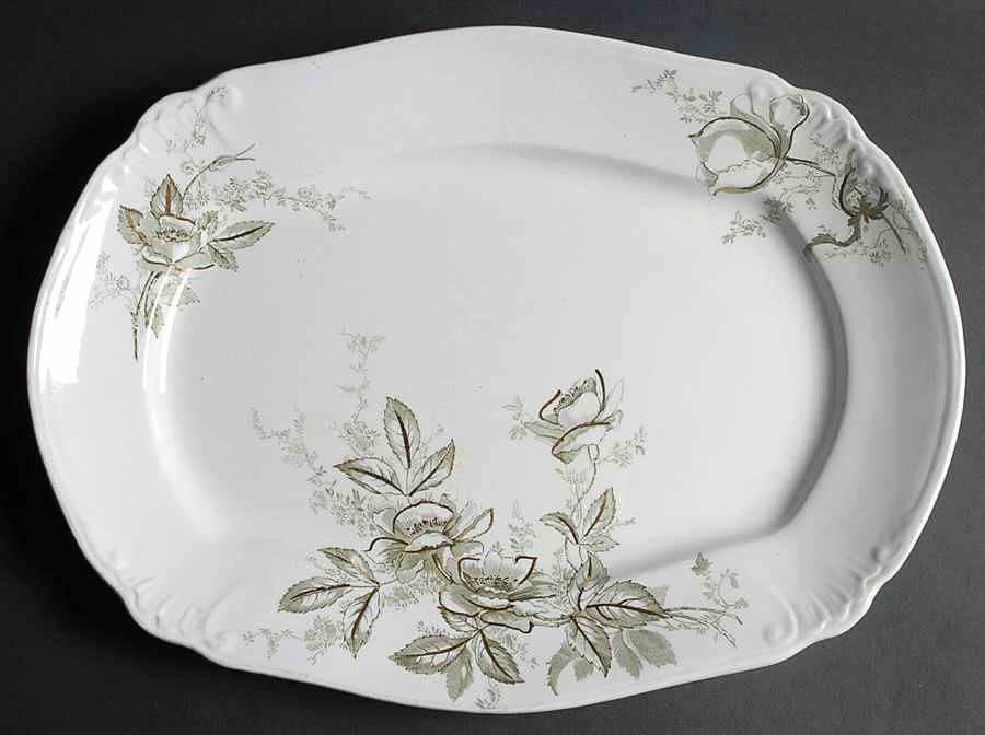 Tulipe 14" Oval Serving Platter by Ridgway (Ridgways)-1