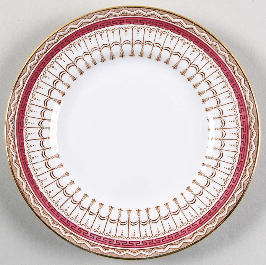 Venetian Red (No Center Design) Bread & Butter Plate by Ridgway (Ridgways)-1