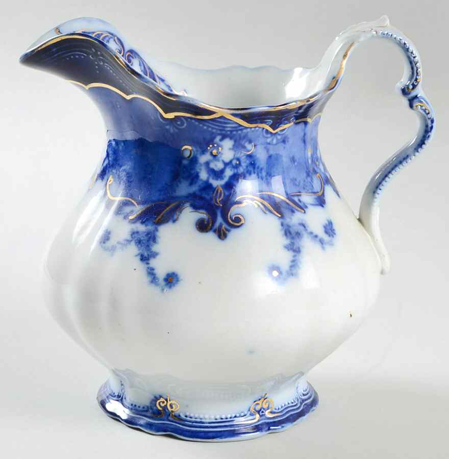 Verona (Flow Blue) 40 Oz Pitcher by Ridgway (Ridgways)-1