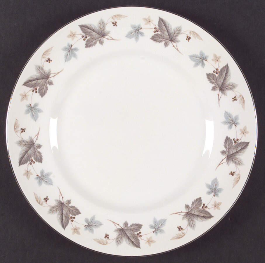 Vinewood (Grey Leaves) Dinner Plate by Ridgway (Ridgways)-1