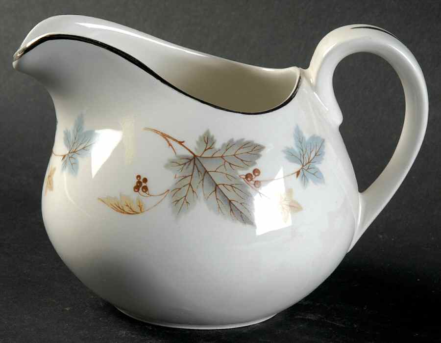 Vinewood (Grey Leaves) Creamer by Ridgway (Ridgways)-1