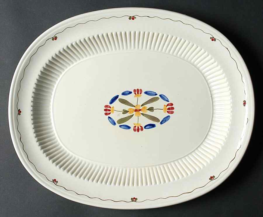 Vinci 13" Oval Serving Platter by Ridgway (Ridgways)-1