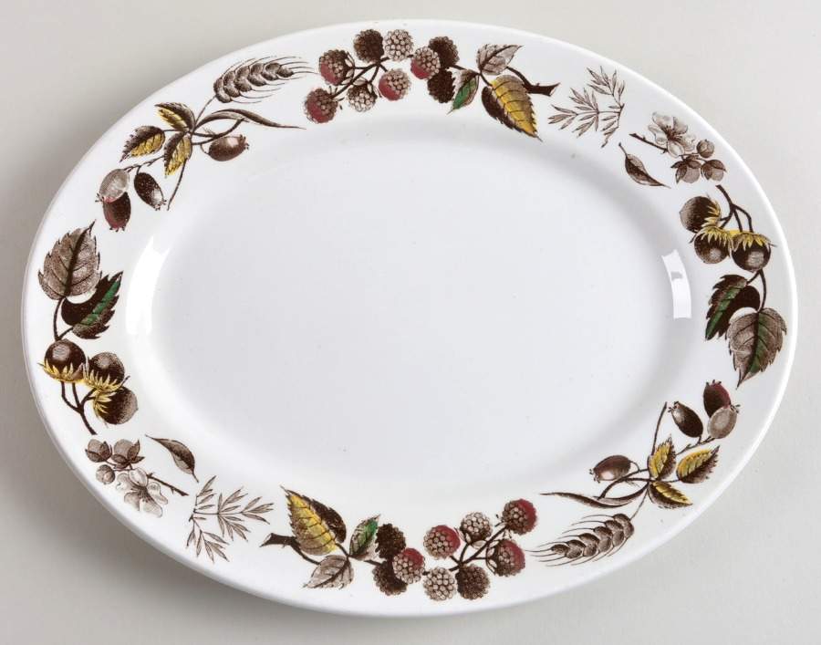 Warwick 11" Oval Serving Platter by Ridgway (Ridgways)-1