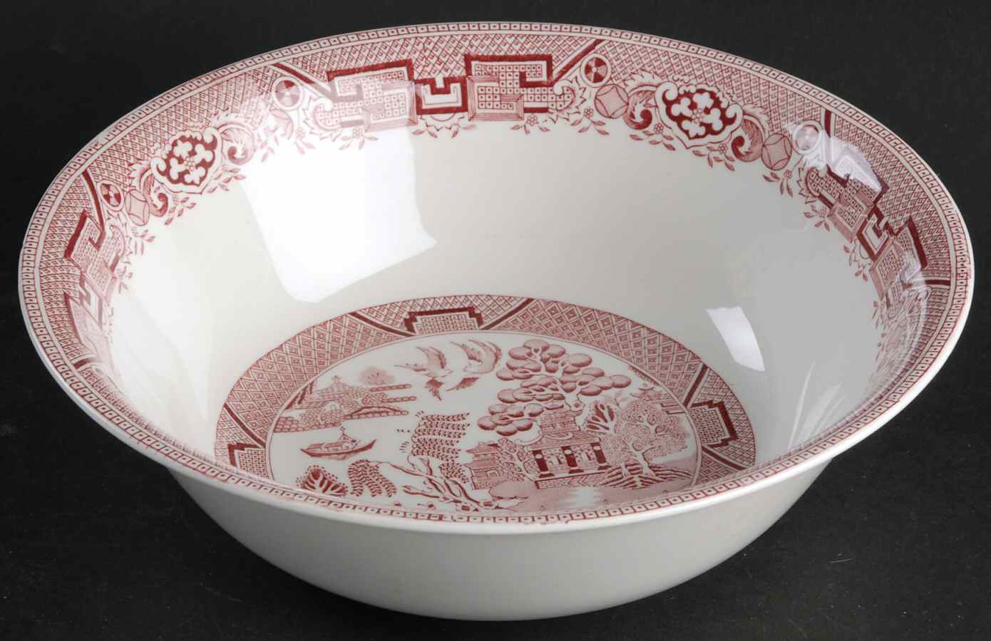 Willow Pink 9" Round Vegetable Bowl by Ridgway (Ridgways)-1