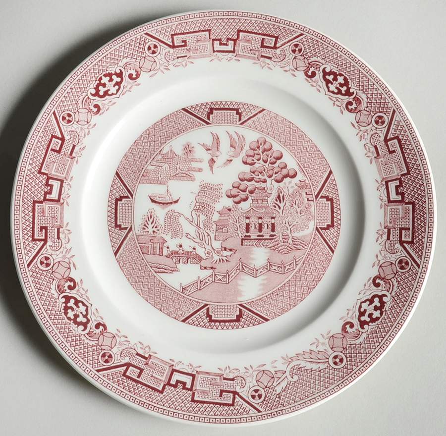 Willow Pink Salad Plate by Ridgway (Ridgways)-1
