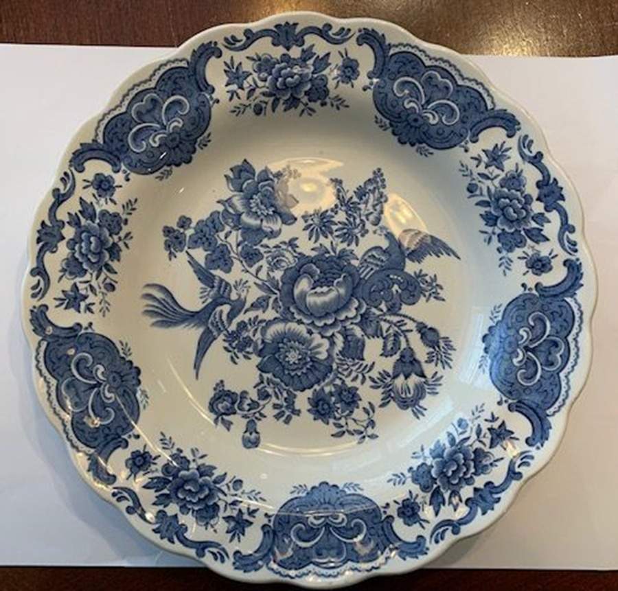 Windsor Blue Rim Soup Bowl by Ridgway (Ridgways)-1