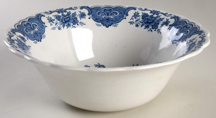 Windsor Blue 10" Large Salad Serving Bowl by Ridgway (Ridgways)-1