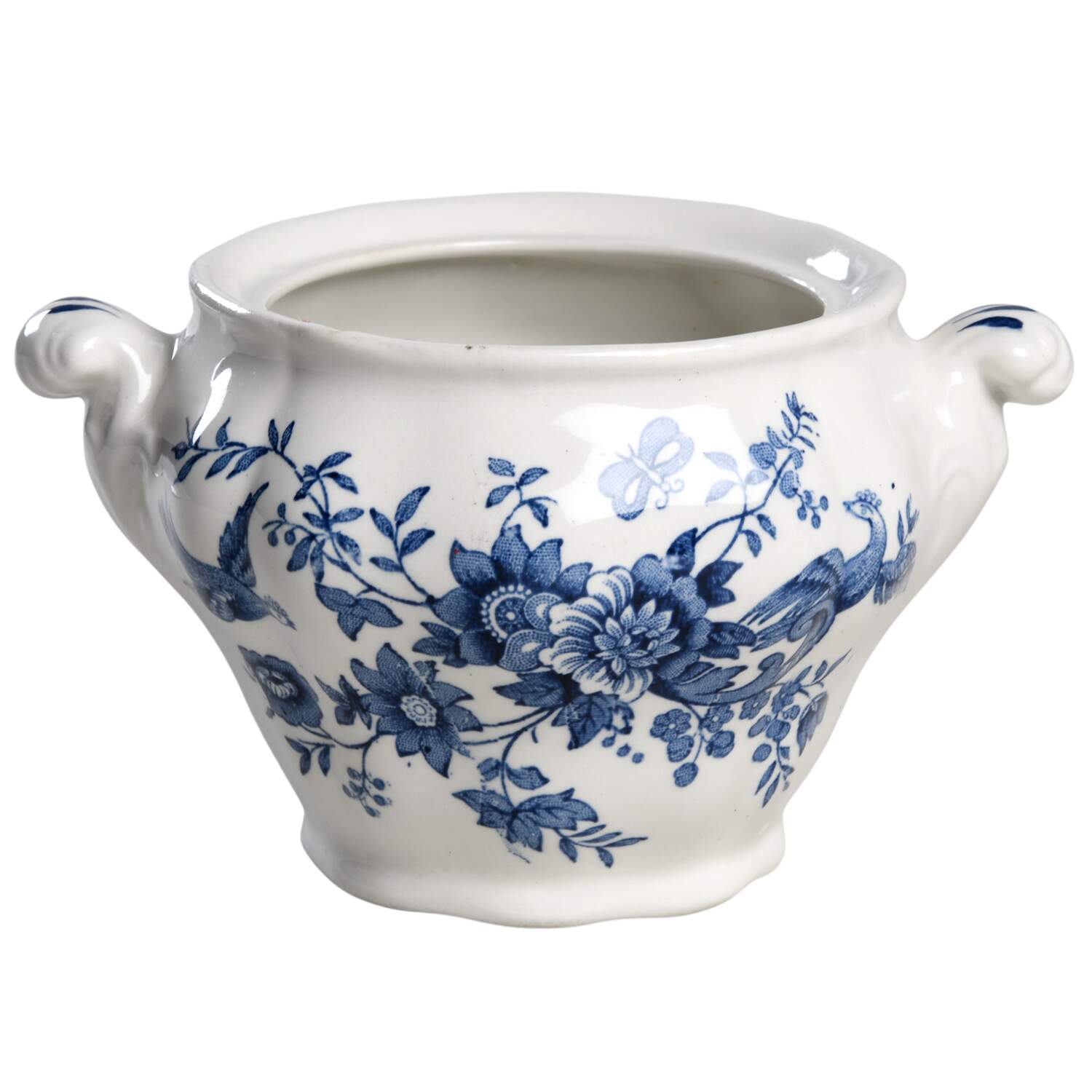 Windsor Blue Sugar Bowl No Lid by Ridgway (Ridgways)-1
