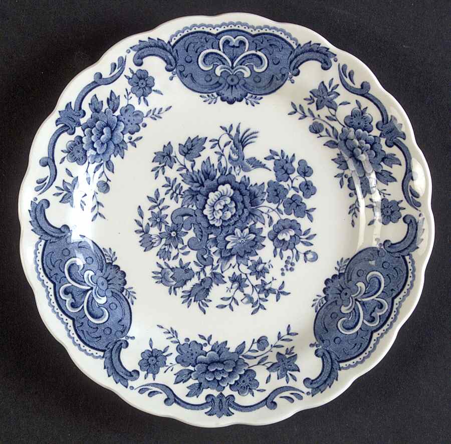 Windsor Blue Bread & Butter Plate by Ridgway (Ridgways)-1
