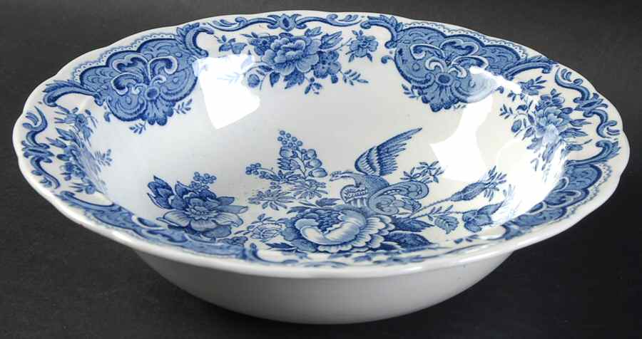Windsor Blue 8" Round Vegetable Bowl by Ridgway (Ridgways)-1