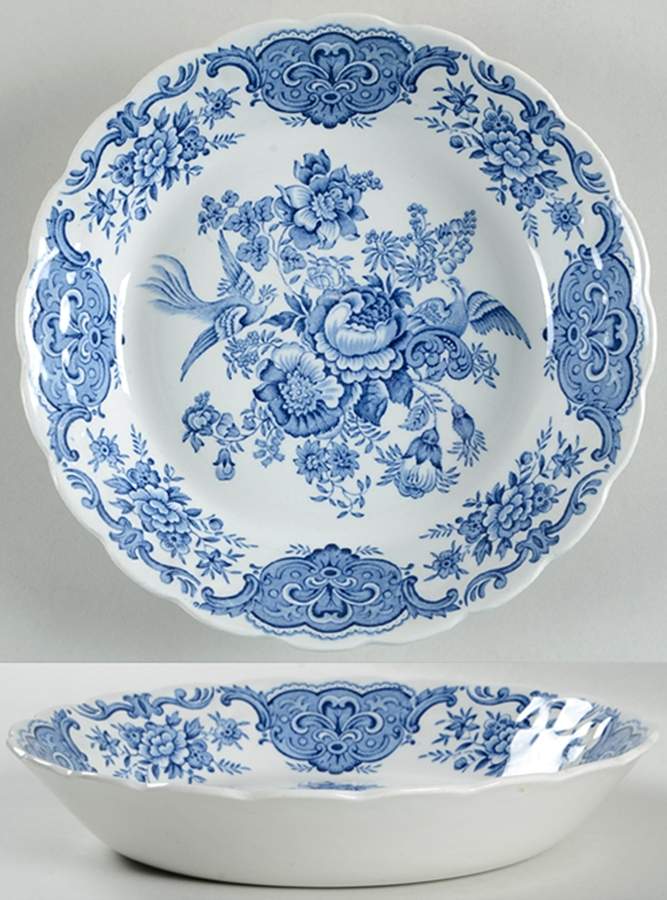 Windsor Blue Coupe Soup Bowl by Ridgway (Ridgways)-1