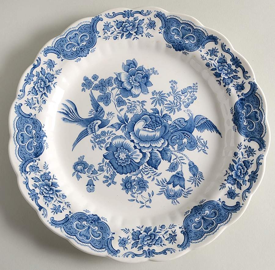 Windsor Blue 11" Chop Plate (Round Platter) by Ridgway (Ridgways)-1