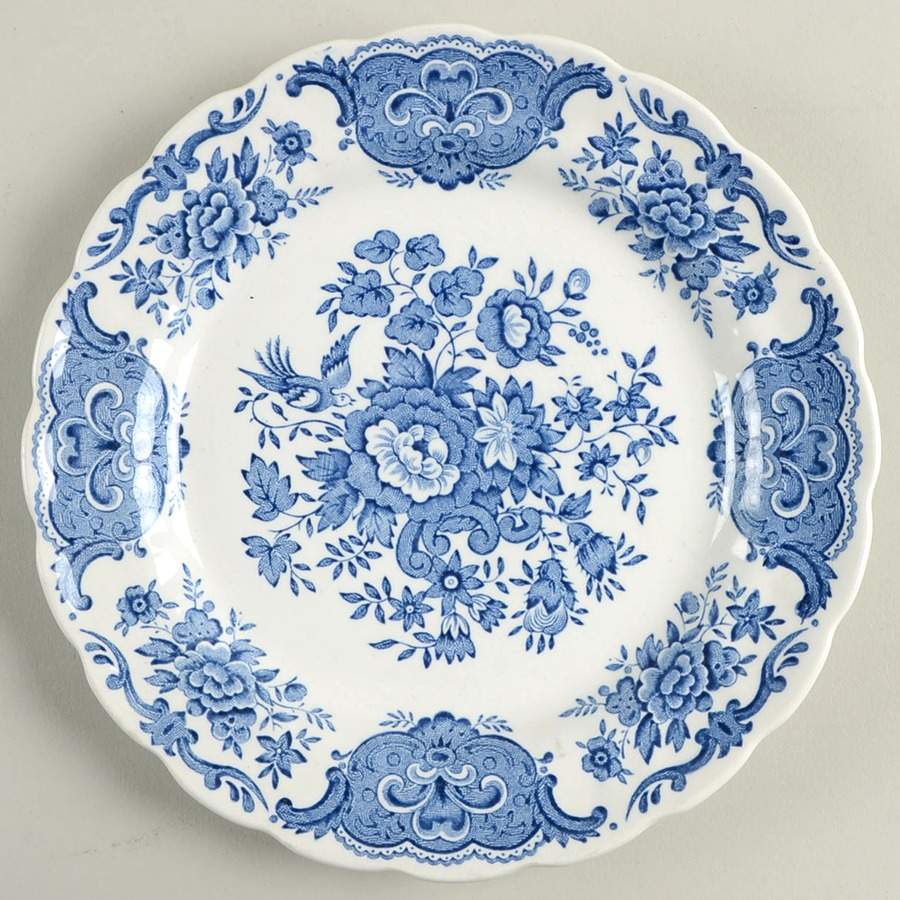 Windsor Blue Dessert/Pie Plate by Ridgway (Ridgways)-1