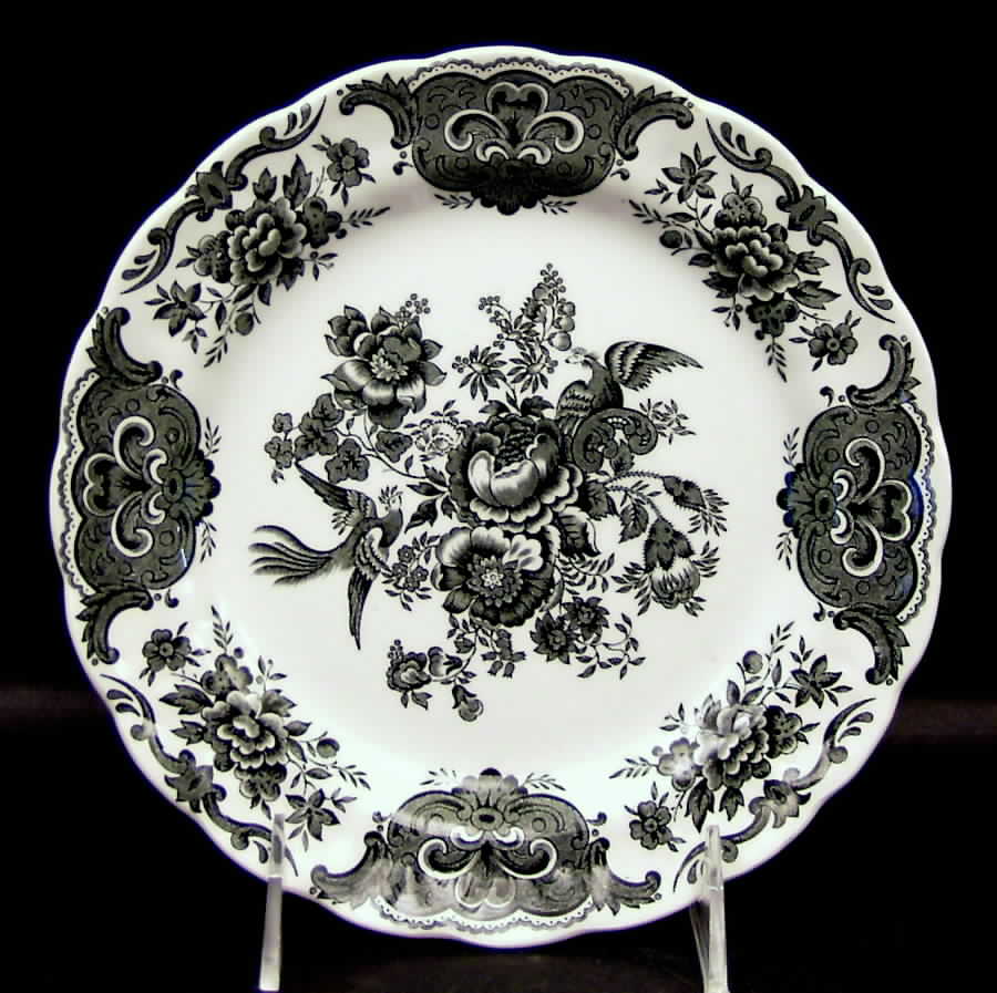 Windsor Black Salad Plate by Ridgway (Ridgways)-1