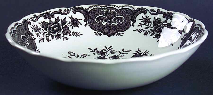 Windsor Black Coupe Cereal Bowl by Ridgway (Ridgways)-1