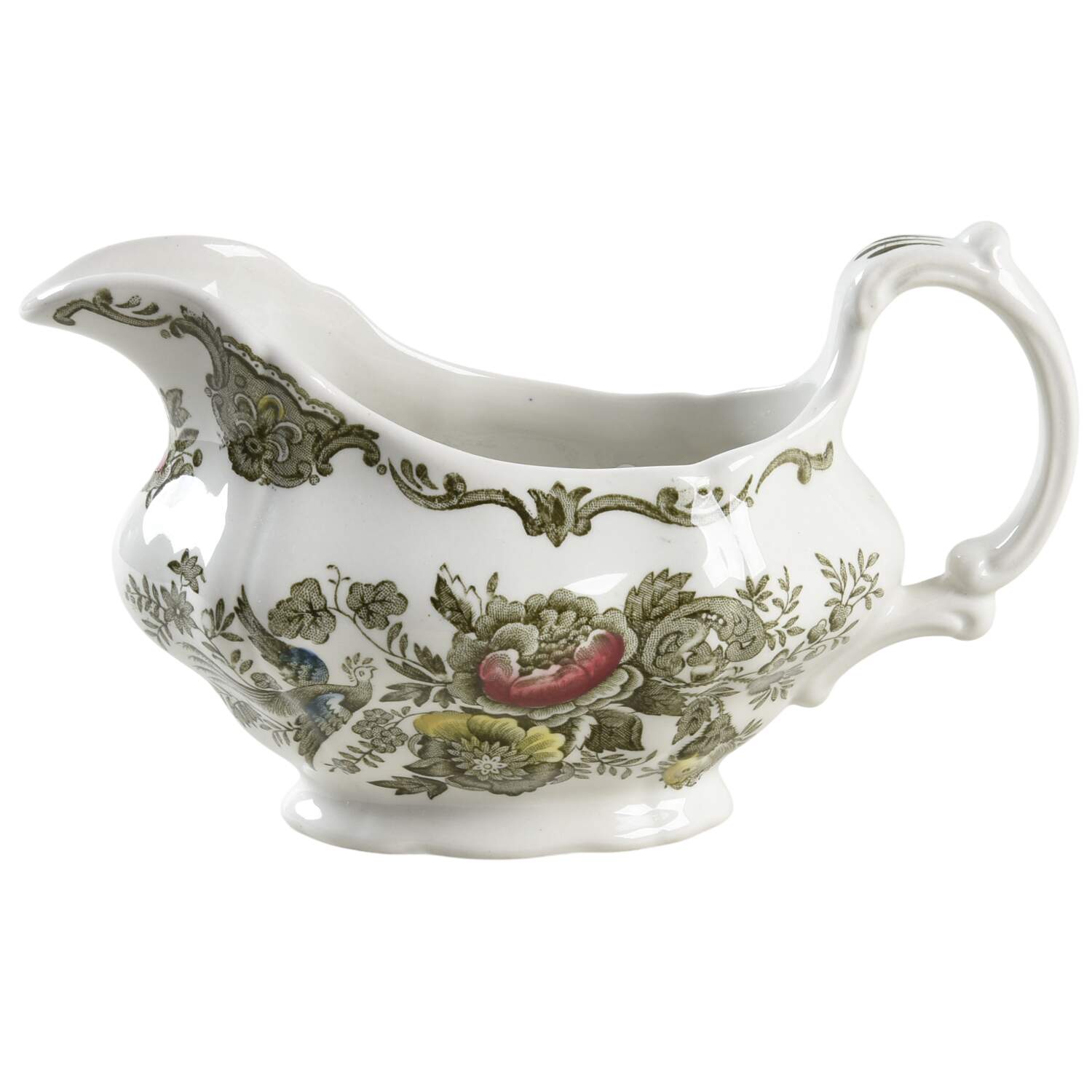 Windsor Green Multicolor Gravy Boat by Ridgway (Ridgways)-1