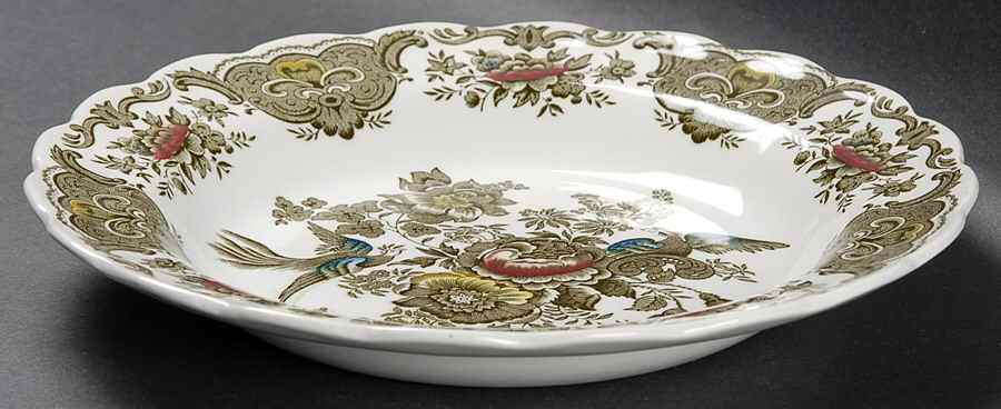 Windsor Green Multicolor Rim Soup Bowl by Ridgway (Ridgways)-1