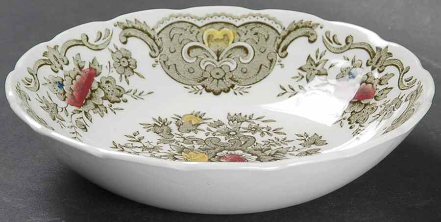 Windsor Green Multicolor Fruit/Dessert (Sauce) Bowl by Ridgway (Ridgways)-1