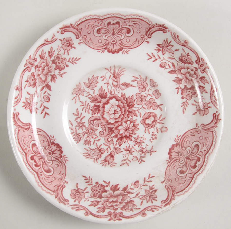 Windsor Pink Saucer for Demitasse Cup by Ridgway (Ridgways)-1