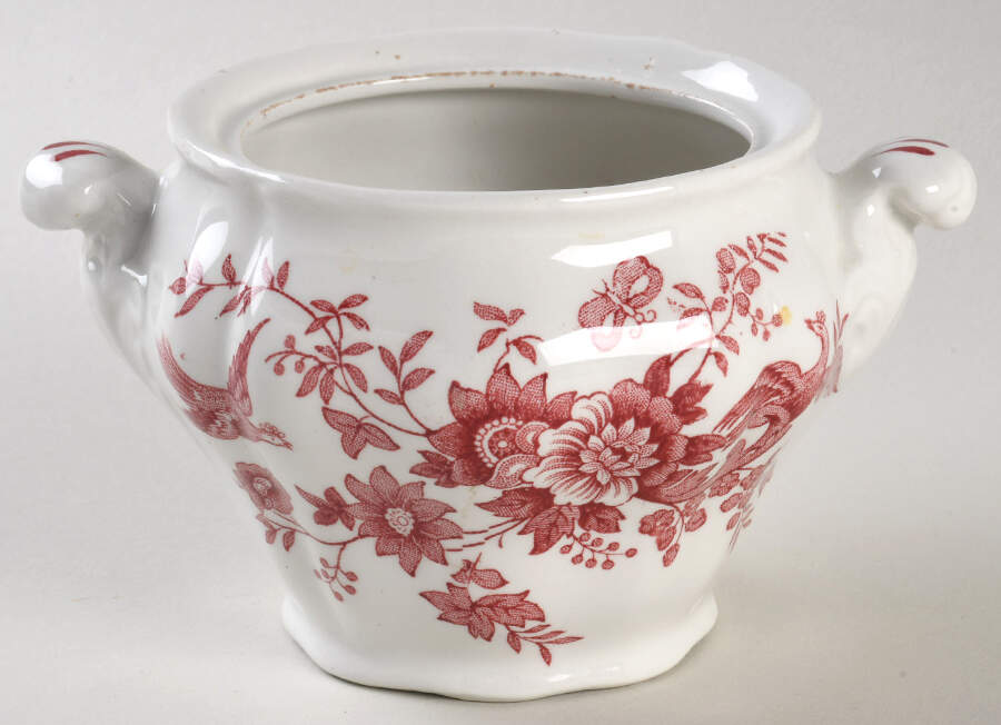 Windsor Pink Sugar Bowl No Lid by Ridgway (Ridgways)-1
