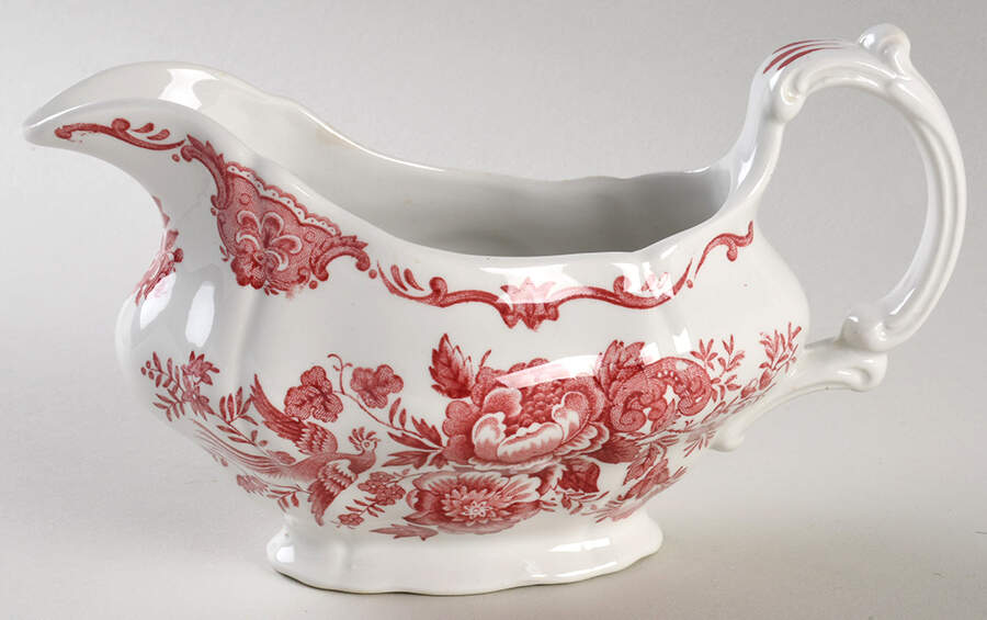Windsor Pink Gravy Boat by Ridgway (Ridgways)-1