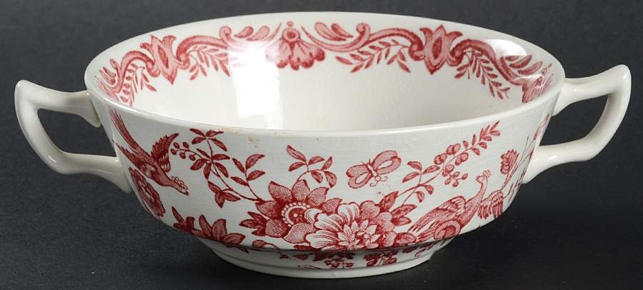 Windsor Pink Flat Cream Soup Bowl by Ridgway (Ridgways)-1