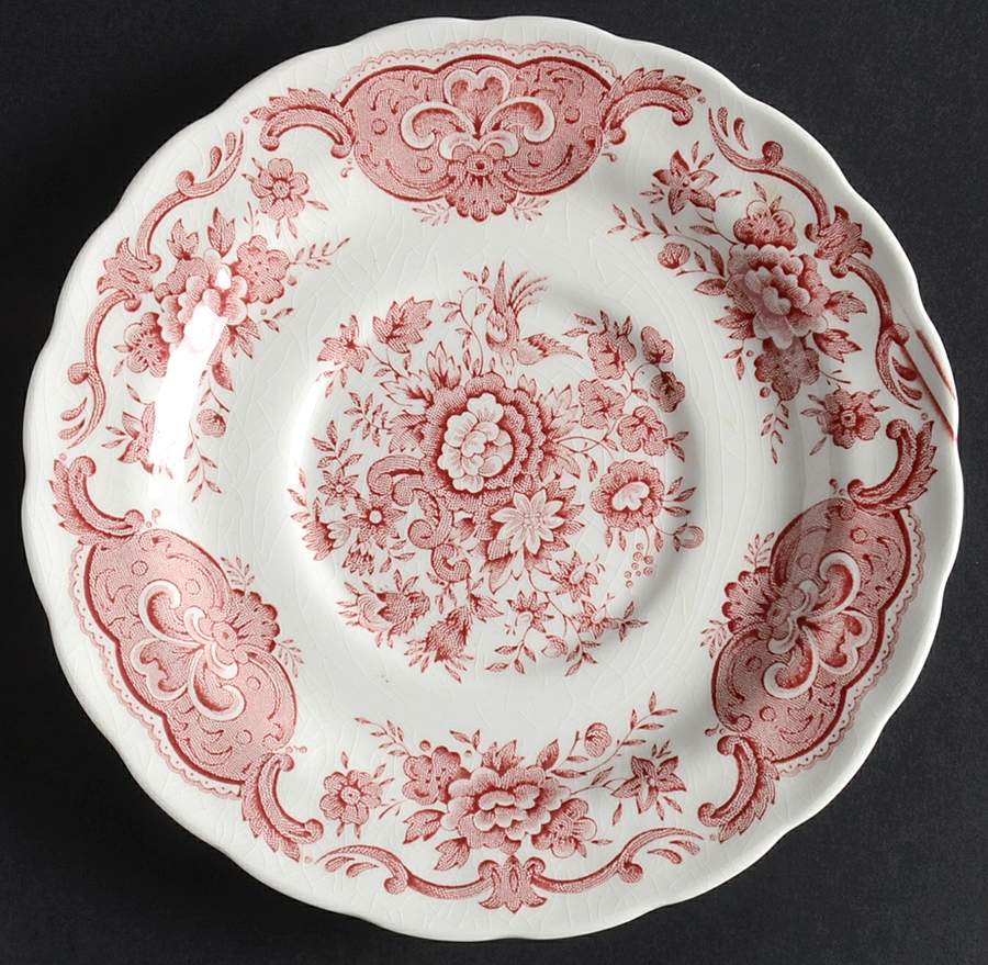 Windsor Pink Saucer for Cream Soup Bowl by Ridgway (Ridgways)-1