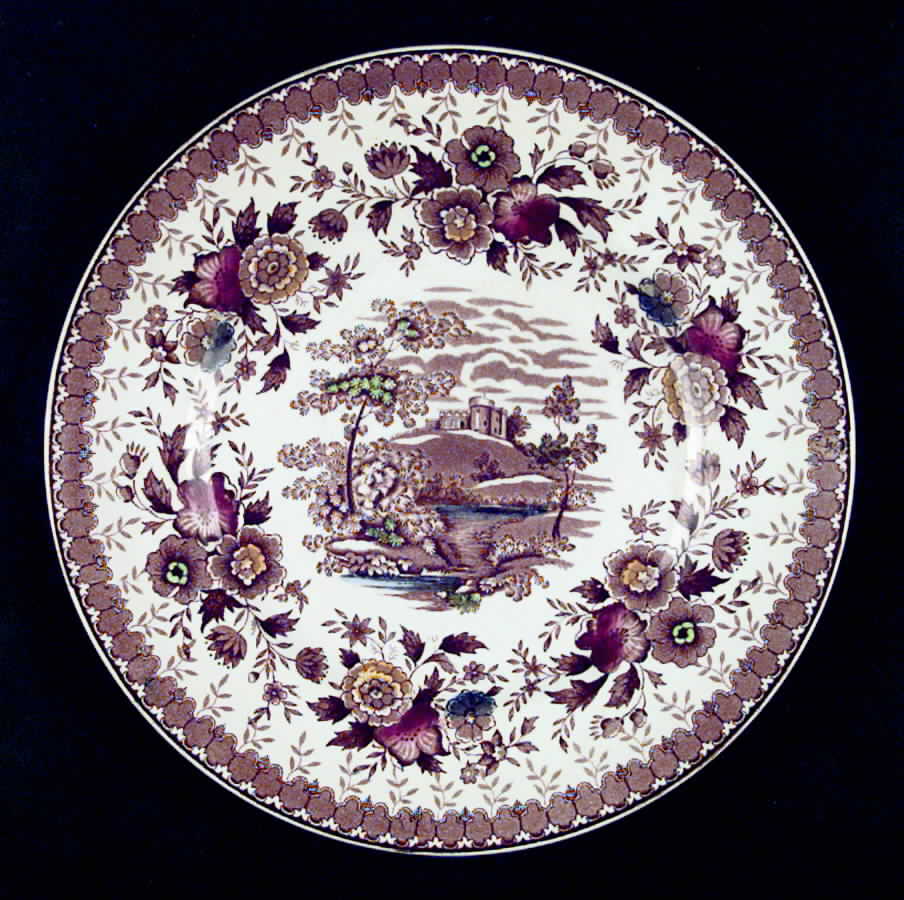 Woodland Brown (White Background) Dinner Plate by Ridgway (Ridgways)-1