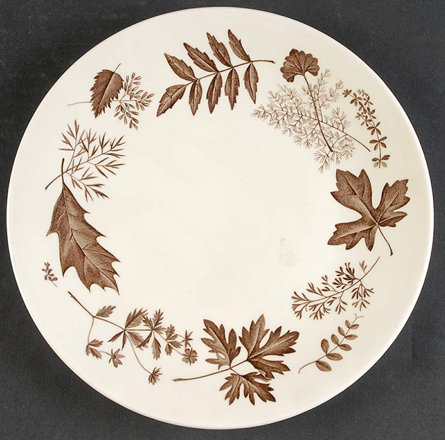 Woodside Brown Salad Plate by Ridgway (Ridgways)-1