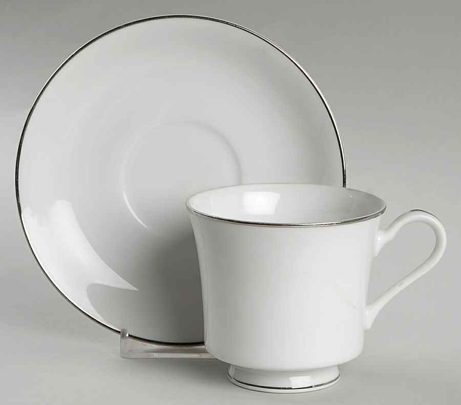 Silvermist Footed Cup & Saucer Set by Regis-1