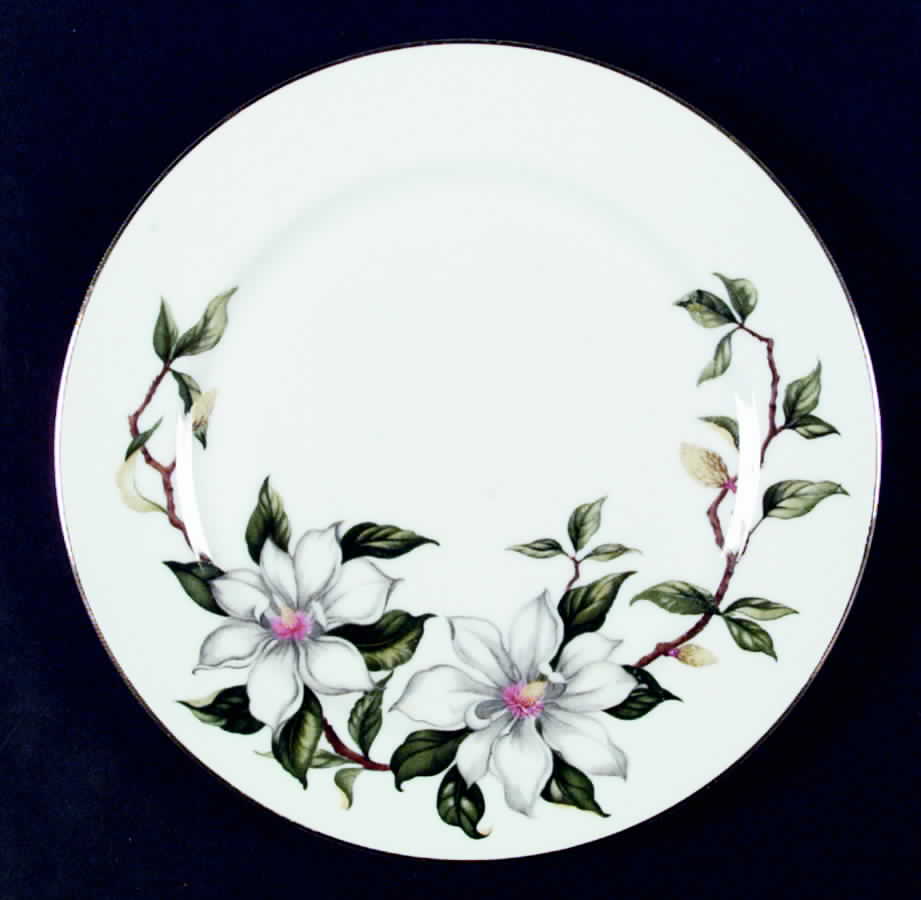 Wild Gardenia Dinner Plate by Rokko (Japan)-1