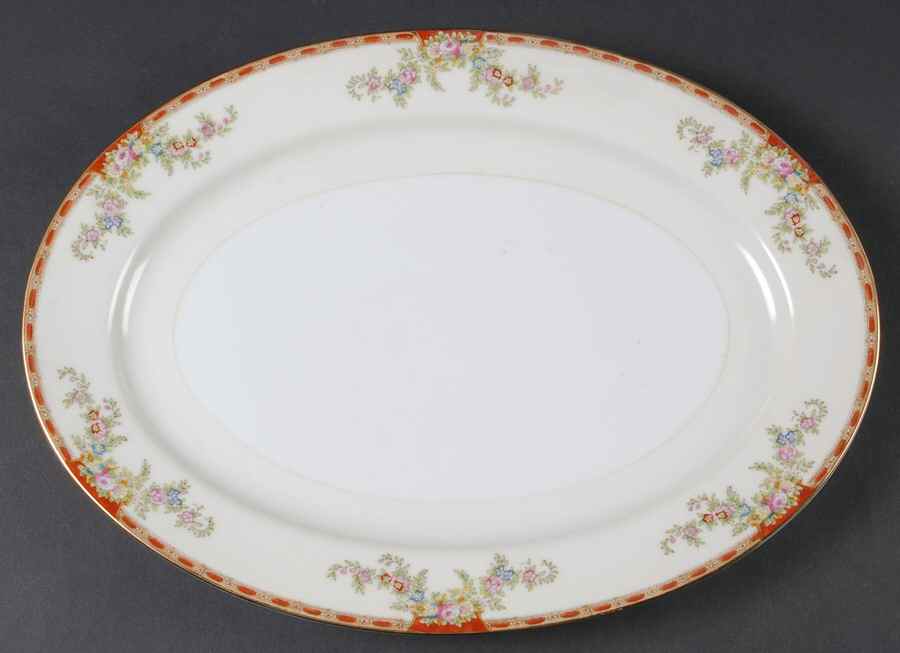 Ogden 14" Oval Serving Platter by Royal Chester-1