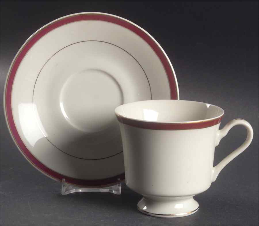 Dynasty Wine Footed Cup & Saucer Set by Royal Limited-1