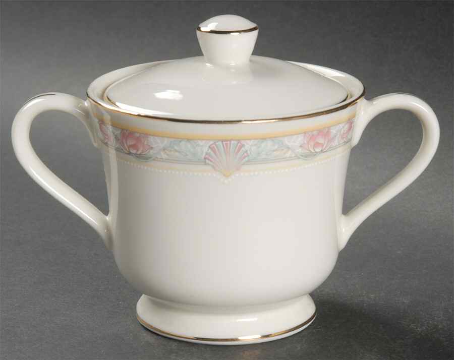Egyptian Shell Sugar Bowl & Lid by Royal Limited-1