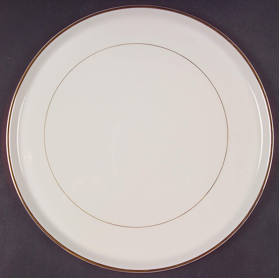 Golden Ivory Cake Plate by Royal Limited-1
