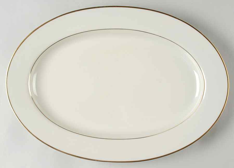 Golden Ivory 14" Oval Serving Platter by Royal Limited-1