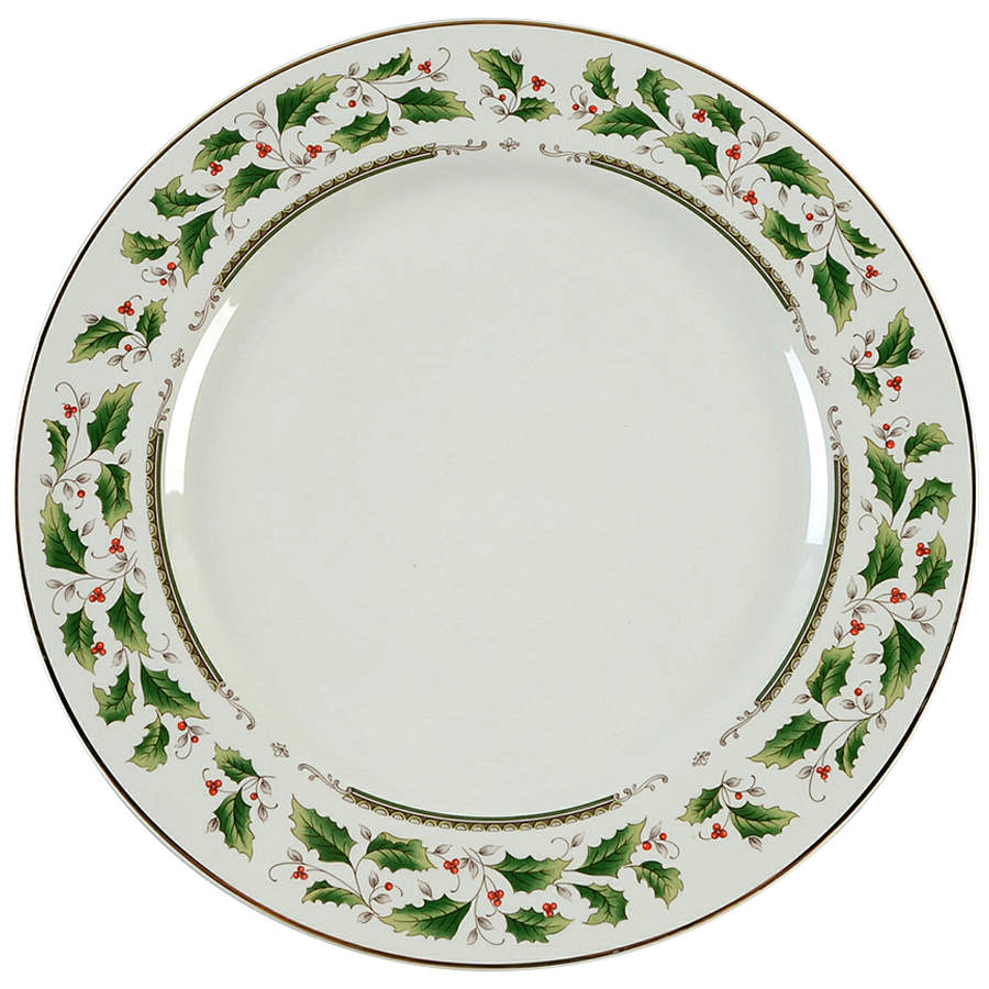 Holly Holiday Dinner Plate by Royal Limited-1