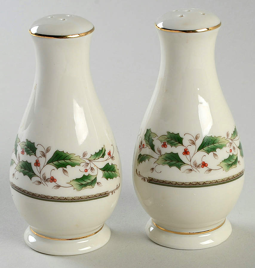 Holly Holiday Salt & Pepper Set by Royal Limited-1