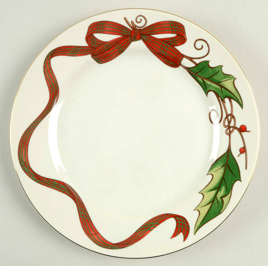 Holly Holiday Accent Salad Plate by Royal Limited-1