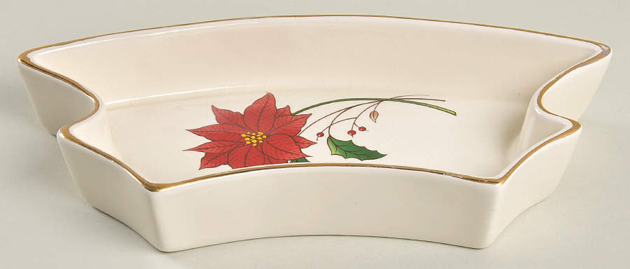 Holly Holiday Bottom Section for Tree Shaped Server by Royal Limited-1