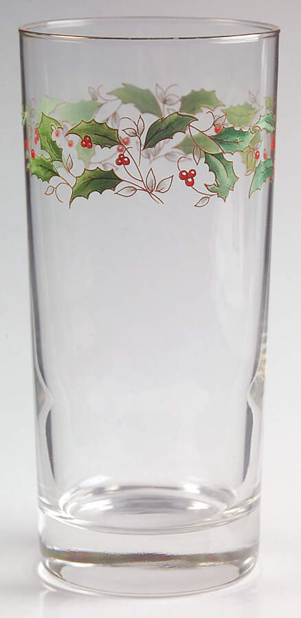 Holly Holiday 14 Oz Glassware Tumbler by Royal Limited-1