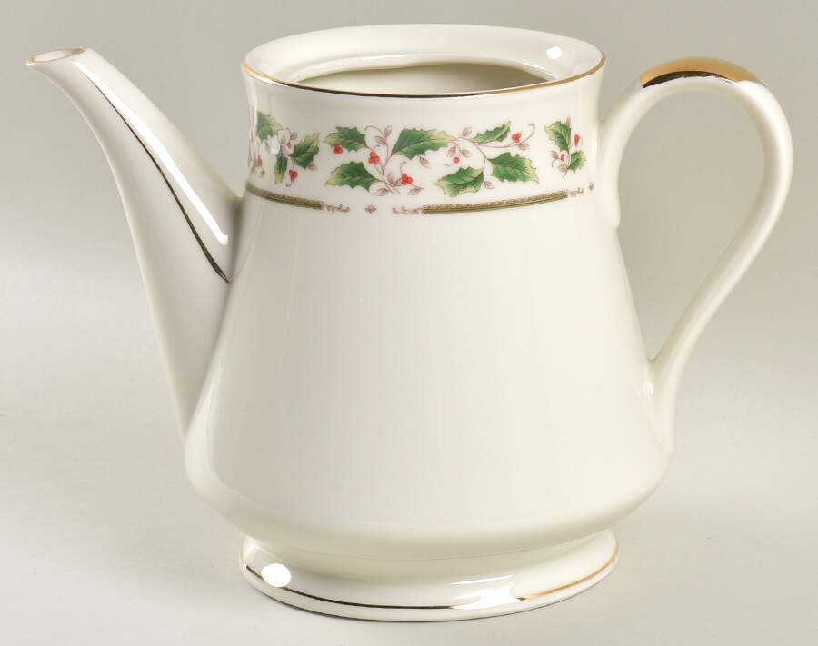 Holly Holiday Teapot No Lid by Royal Limited-1