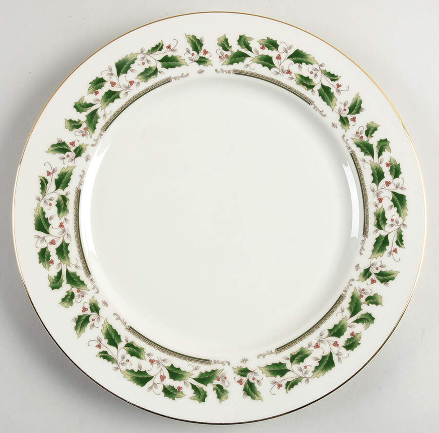 Holly Holiday 12" Chop Plate (Round Platter) by Royal Limited-1